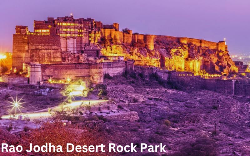 rao jodha desert rock park at night